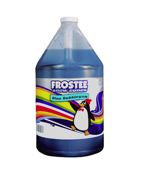 Snow Cone Syrup Blue Bubble Gum 1 Gal