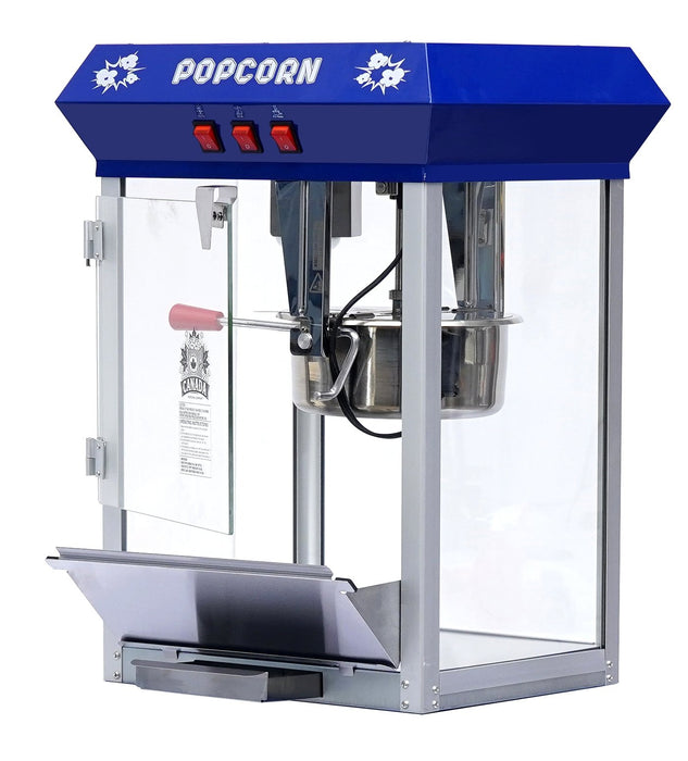 Machine à pop-corn commerciale canadienne bleue de 8 oz
