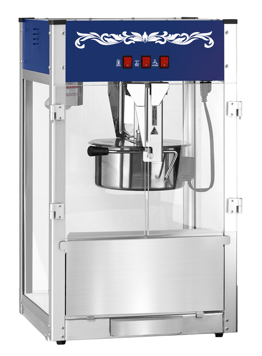 Machine à pop-corn commerciale canadienne noire de 12 oz