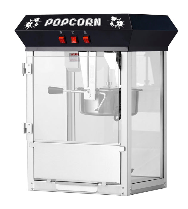 Machine à pop-corn commerciale canadienne noire de 8 oz