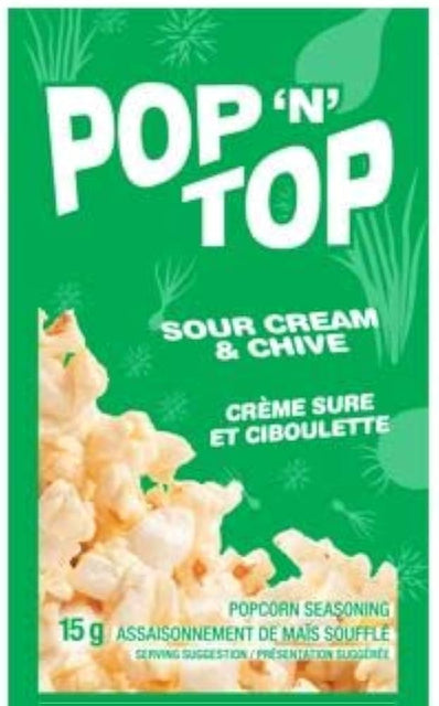 Pop ‘N’ Top Sour Cream & Chives Popcorn Seasoning 15g