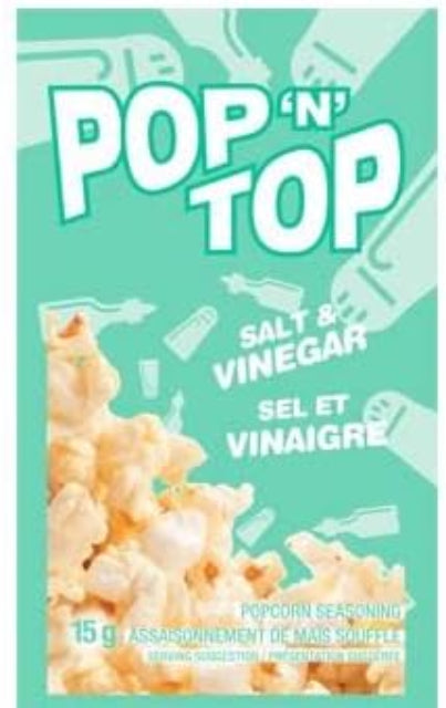 Pop ‘N’ Top Salt & Vinegar Popcorn Seasoning 15g