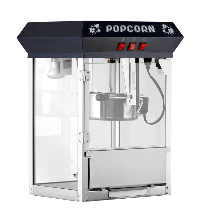 8oz Black Canadian Commercial Popcorn Machine