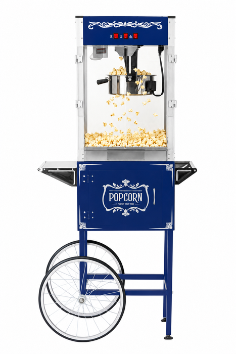 Machine à pop-corn commerciale canadienne rouge de 12 oz avec support