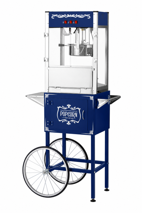 Machine à pop-corn commerciale canadienne rouge de 12 oz avec support