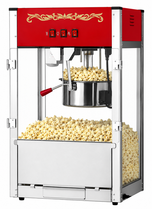 12oz Red Canadian Commercial Popcorn Machine