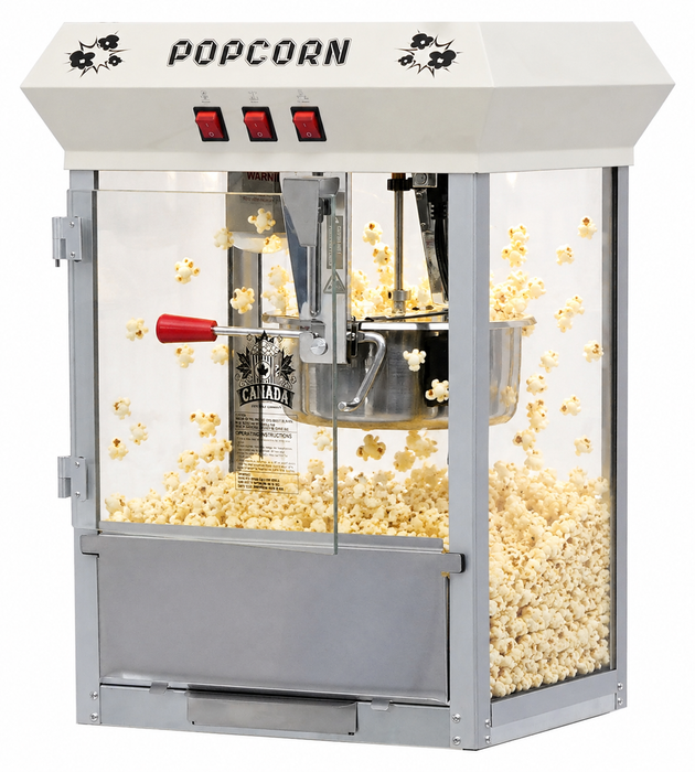 Machine à pop-corn commerciale canadienne rouge 8 oz