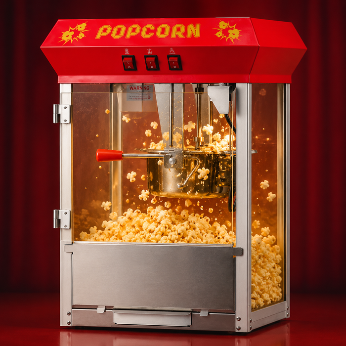 Machine à pop-corn commerciale canadienne rouge 8 oz