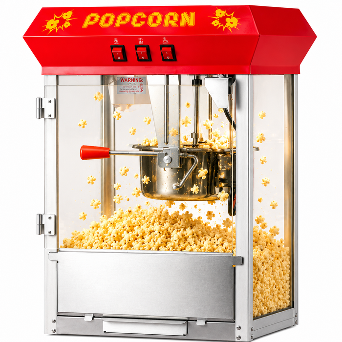 Machine à pop-corn commerciale canadienne rouge 8 oz