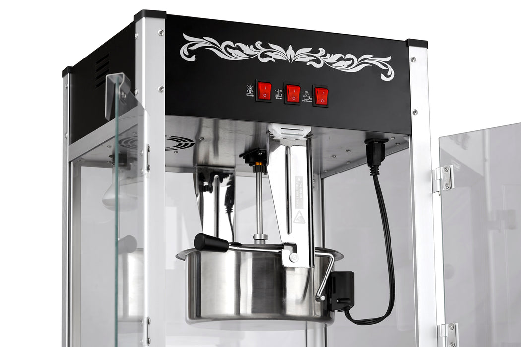 16oz Black Canadian Commercial Popcorn Machine