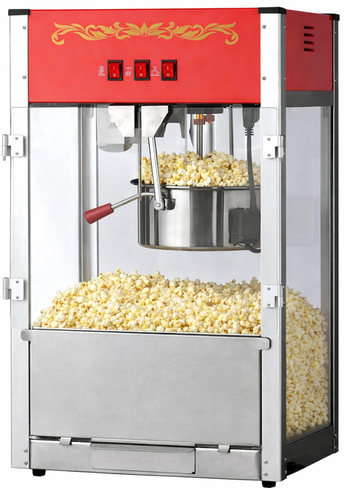 Machine à pop-corn commerciale canadienne rouge de 12 oz