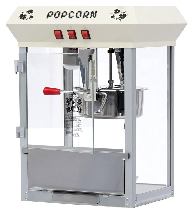 Machine à pop-corn commerciale canadienne rouge 8 oz