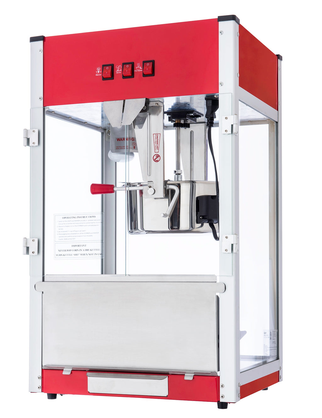 Machine À Pop-Corn Domestique, Pot Simple, Manivelle, Machine À Popcorn