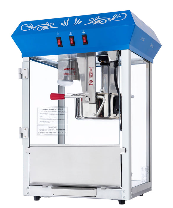 8oz Blue Canadian Commercial Popcorn Machine